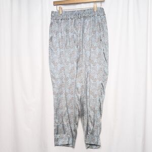 Tucker Julia Pant Blue Moss Lace in Silk Stretch Charmeuse